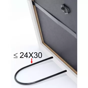 Einzelbilderrahmen Deknudt S41JL1 Weiß Holz 232x318mm