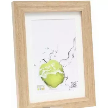 Bilderrahmen Deknudt S66KH1 P1 20x25 Holz Eiche mit Passepartout 20×25 cm