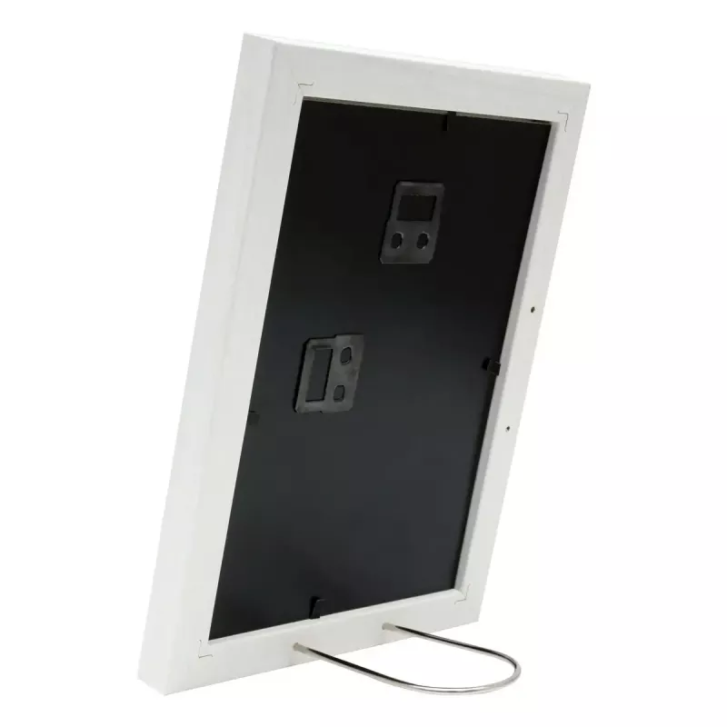 Einzelbilderrahmen Deknudt S66KF1 P1 Weiß MDF Glas Holz 30x40