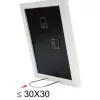 Einzelbilderrahmen Deknudt S66KF1 P1 Weiß MDF Glas Holz 30x40