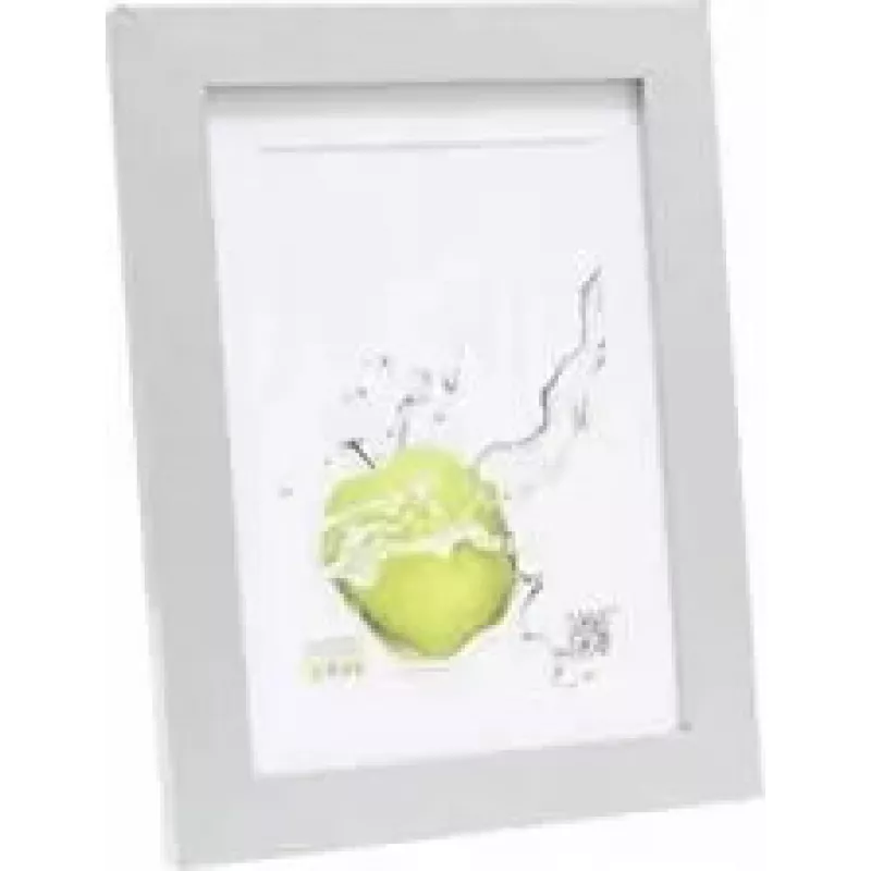 Fotorahmen Deknudt S66KD1 P1 20x30 Holz Silber mit Passepartout, für 20×30 cm Fotos