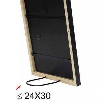 Einzelbilderrahmen Deknudt S41JL2 Schwarz Karton Glas Holz