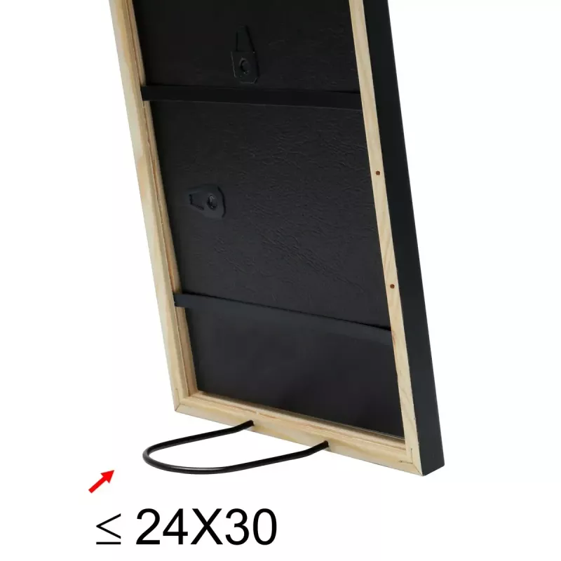 Einzelbilderrahmen Deknudt S41JL2 Schwarz Karton Glas Holz