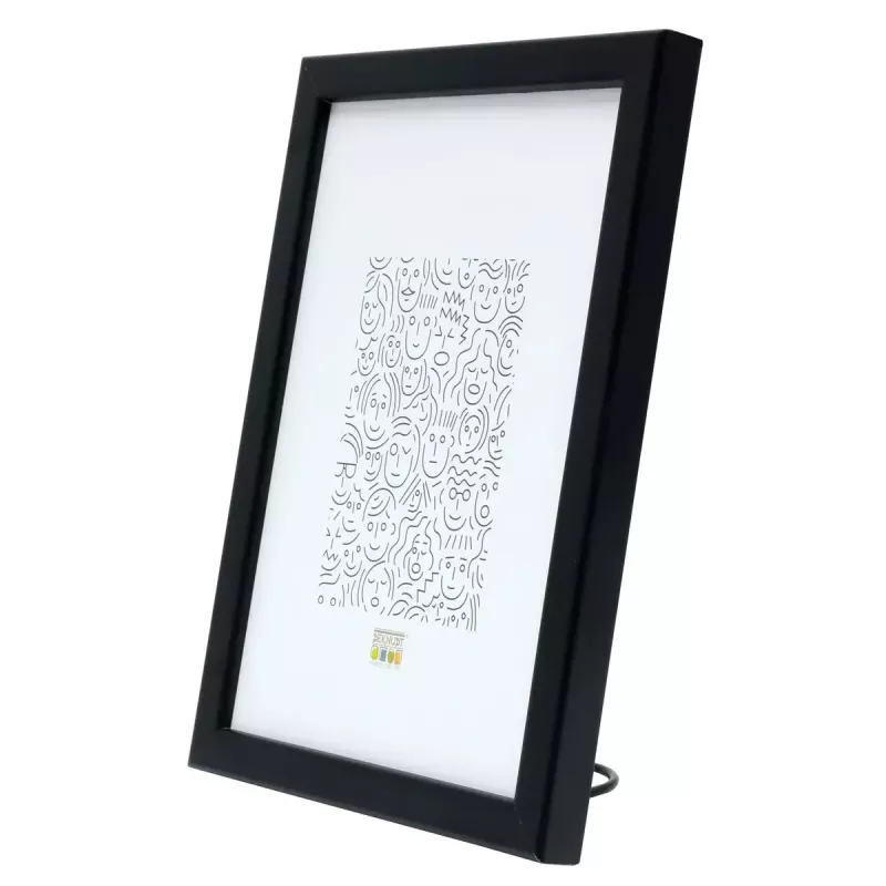 Einzelbilderrahmen Deknudt S41JL2 Schwarz Karton Glas Holz