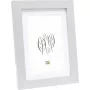 Bilderrahmen Deknudt S66KD1 P1 15x20 Holz Silber mit Passepartout