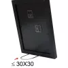 Einzelner Bilderrahmen Deknudt S66KF2 P1 Schwarz 30x45