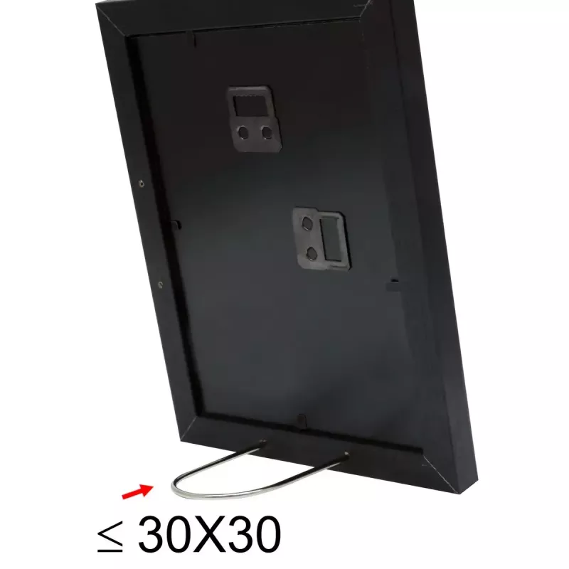 Einzelner Bilderrahmen Deknudt S66KF2 P1 Schwarz 30x45