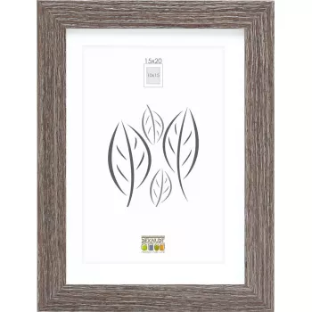 Bilderrahmen Deknudt S66KH3 15×20 cm Holz Graueiche mit Passepartout