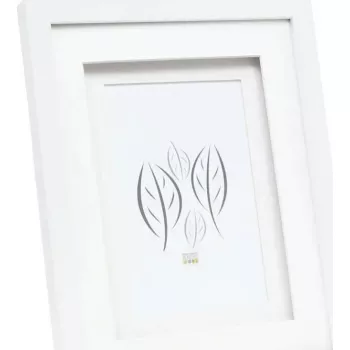 Fotorahmen Deknudt Double Passepartout S65KK1 Weiß 15x20 cm Holz