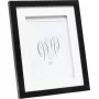 Fotorahmen Doppelpassepartout Deknudt S65KK2 Schwarz 13x13 cm