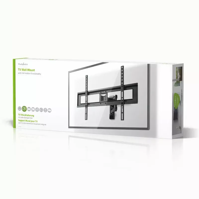 Nedis TVWM1550BK TV-Standfuß für Bildschirme von 94–177,8 cm (37–70 Zoll), max. VESA 600x400, max. Traglast 25 kg, schwarz