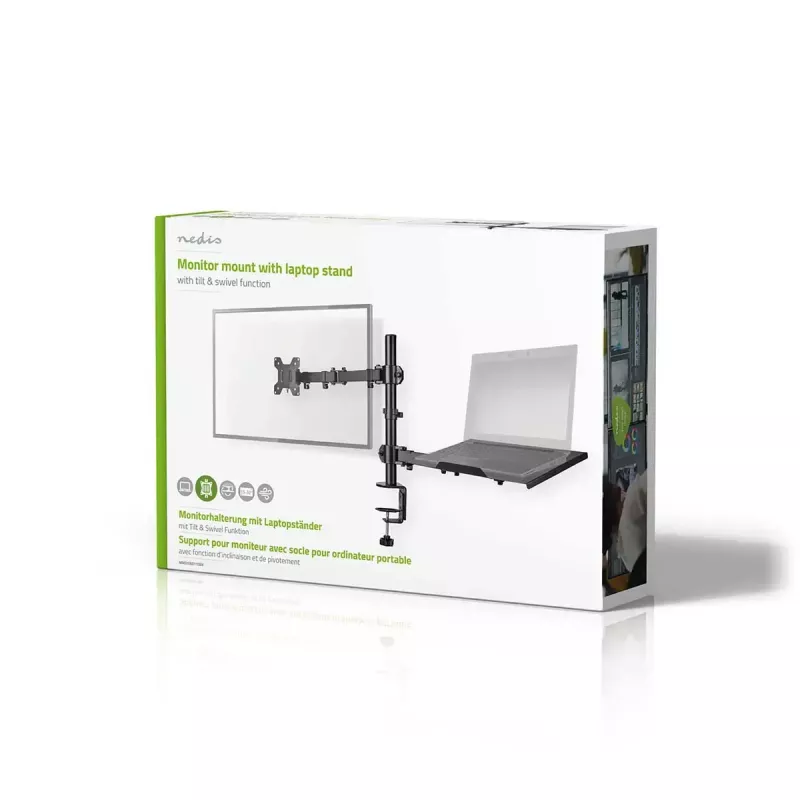 Monitorhalterung Nedis MMSISNB110BK 81,3 cm 32 Zoll Schreibtisch Schwarz