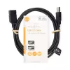 Nedis CCGL60010BK20 USB 2.0 Verlängerungskabel, A Stecker auf A Buchse, 2 m, Schwarz