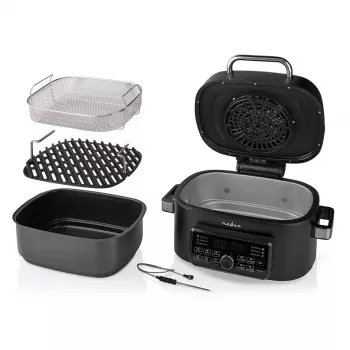 Heißluftfritteuse Nedis KAAFG600BK 6 L 1660 W Schwarz