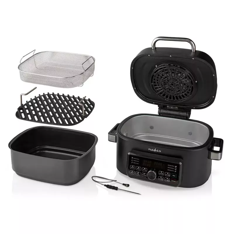 Heißluftfritteuse Nedis KAAFG600BK 6 L 1660 W Schwarz