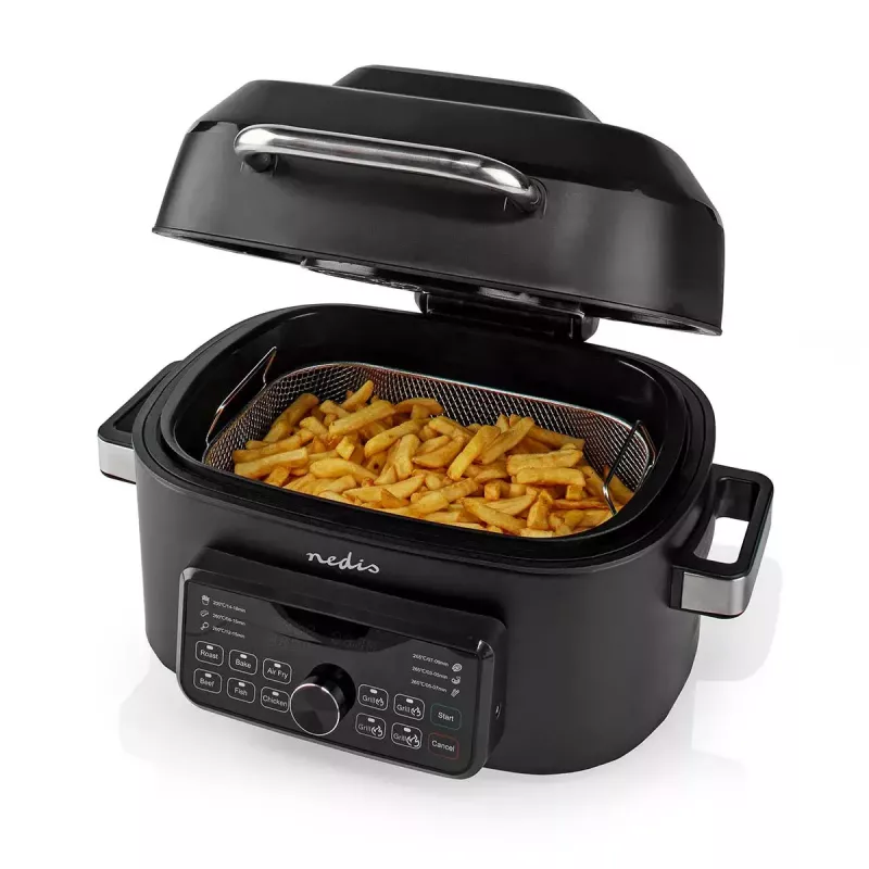 Heißluftfritteuse Nedis KAAFG600BK 6 L 1660 W Schwarz