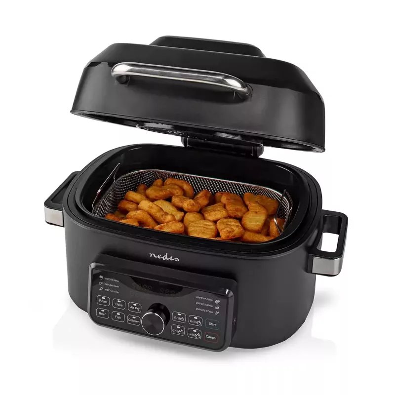 Heißluftfritteuse Nedis KAAFG600BK 6 L 1660 W Schwarz