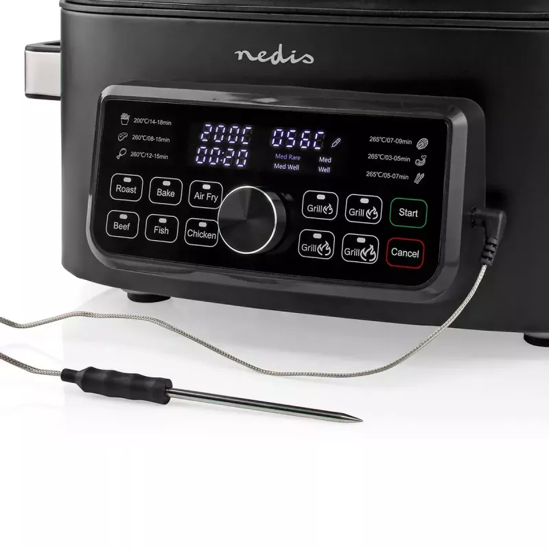 Heißluftfritteuse Nedis KAAFG600BK 6 L 1660 W Schwarz