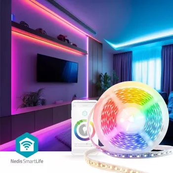 LED-Streifen Nedis WIFILS52CRGBW 5 m Wi‑Fi SmartLife RGBW