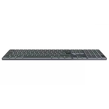 LogicKeyboard SKB-TM-UK Full-Size-Tastatur USB + Bluetooth, QWERTY UK English, Titanium