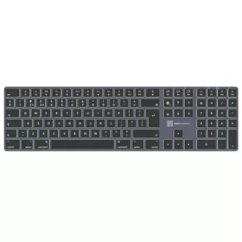 LogicKeyboard SKB-TM-UK Full-Size-Tastatur USB + Bluetooth, QWERTY UK English, Titanium