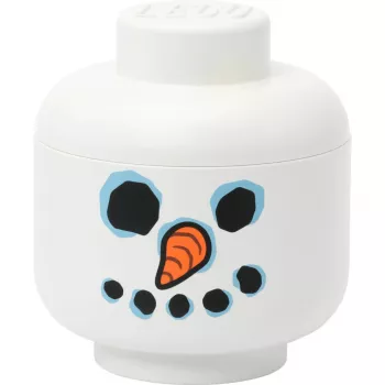 LEGO Storage Head Snowman small von room copenhagen – weiß, Aufbewahrungsbehälter für Kinder