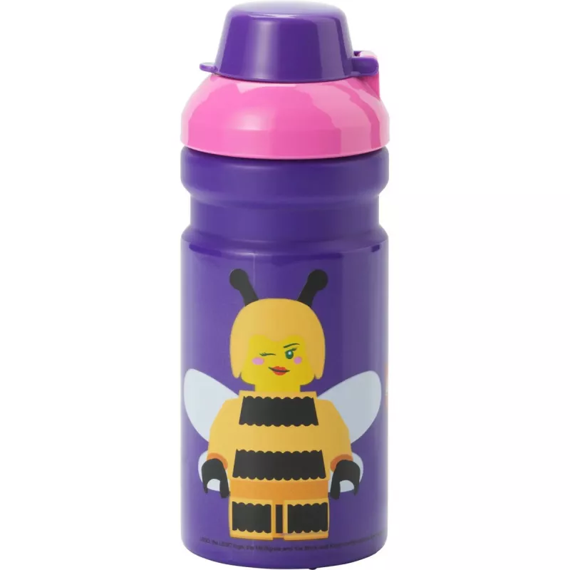 Trinkflasche room copenhagen Biene — 0,39 l, lila/pink, LEGO-Design