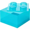 Storage Brick 4 Top Lid Glitter by room copenhagen — hellblau/transparent LEGO-artige Aufbewahrungsbox