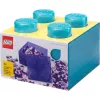 Storage Brick 4 Top Lid Glitter by room copenhagen — hellblau/transparent LEGO-artige Aufbewahrungsbox