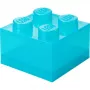 Storage Brick 4 Top Lid Glitter by room copenhagen — hellblau/transparent LEGO-artige Aufbewahrungsbox