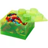 Storage Brick 4 Deckel Translucent (hellgrün/transparent) von room copenhagen – LEGO-kompatibler Kunststoff-Aufbewahrungsbehälter