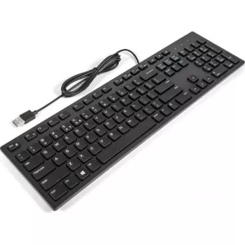 Kabelgebundene USB-Multimedia-Tastatur Dell KB216 – 104 Tasten, Basislayout, USB-Anschluss