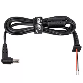 DC-Ersatzkabel Akyga AK-SC-03 5.5x1.7 mm für Laptop-Netzteil, schwarz, 1,2 m