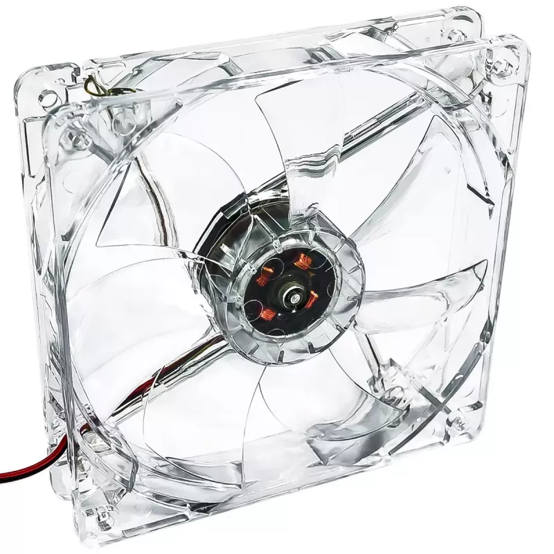Computergehäuselüfter Akyga AW-12A-BG 120 mm, 1000 U/min, 66 CFM, transparent
