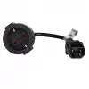 Akyga AK-PC-10A Netzkabel — CEE7/4 auf IEC, 0,15 m, 10 A, 250 V, schwarz