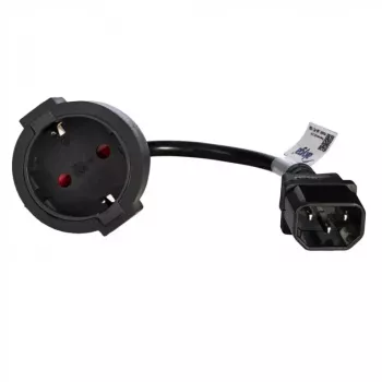 Akyga AK-PC-10A Netzkabel — CEE7/4 auf IEC, 0,15 m, 10 A, 250 V, schwarz