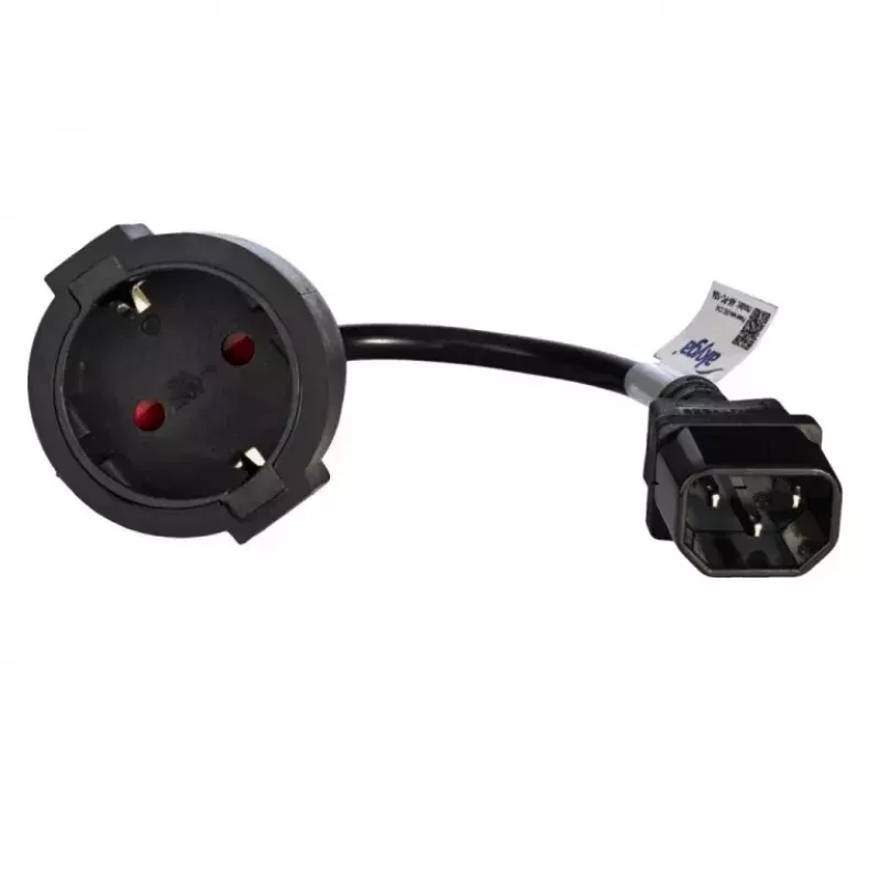 Akyga AK-PC-10A Netzkabel — CEE7/4 auf IEC, 0,15 m, 10 A, 250 V, schwarz