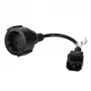 Akyga AK-PC-10A Netzkabel — CEE7/4 auf IEC, 0,15 m, 10 A, 250 V, schwarz