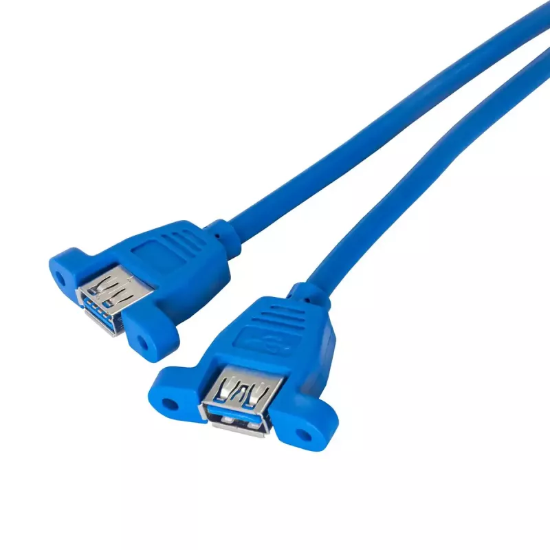 USB-Kabel Akyga AK-CA-62 USB 3.2 Gen 1 65 m 2 x USB 3.0 Blau