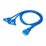 USB-Kabel Akyga AK-CA-62 USB 3.2 Gen 1 65 m 2 x USB 3.0 Blau
