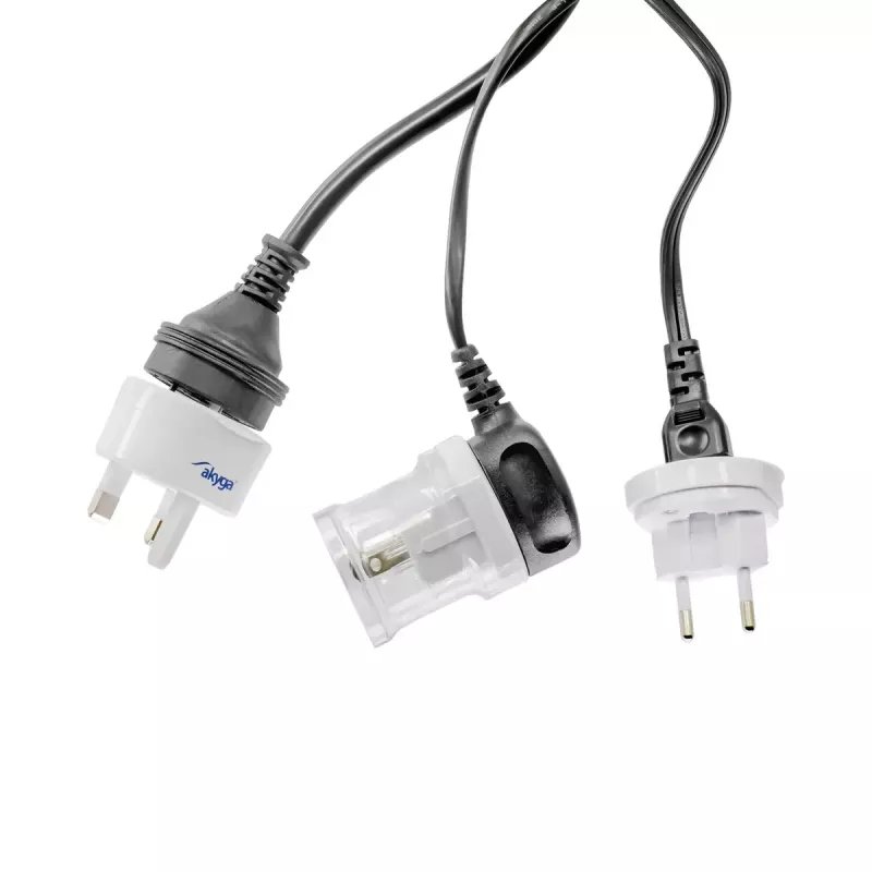 Netzteil Akyga AK-AD-61 – innen 110–240V, kompakt weiß 48×48×86 mm