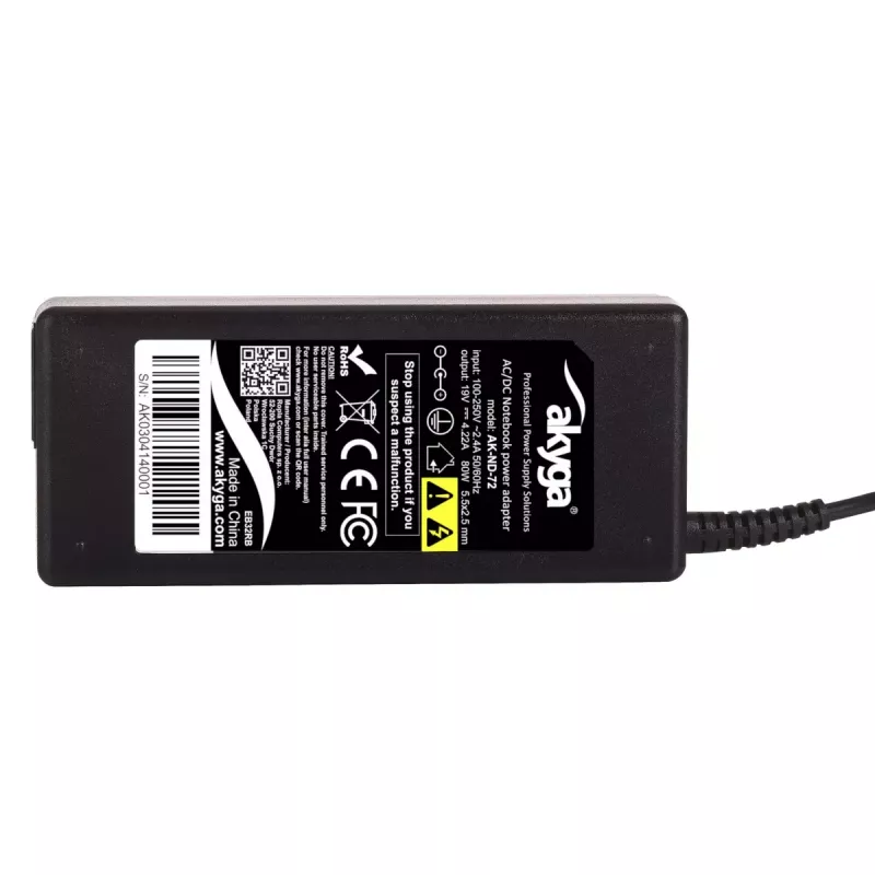 Akyga AK-ND-72 Netzteil 80 W Indoor Schwarz für Drucker