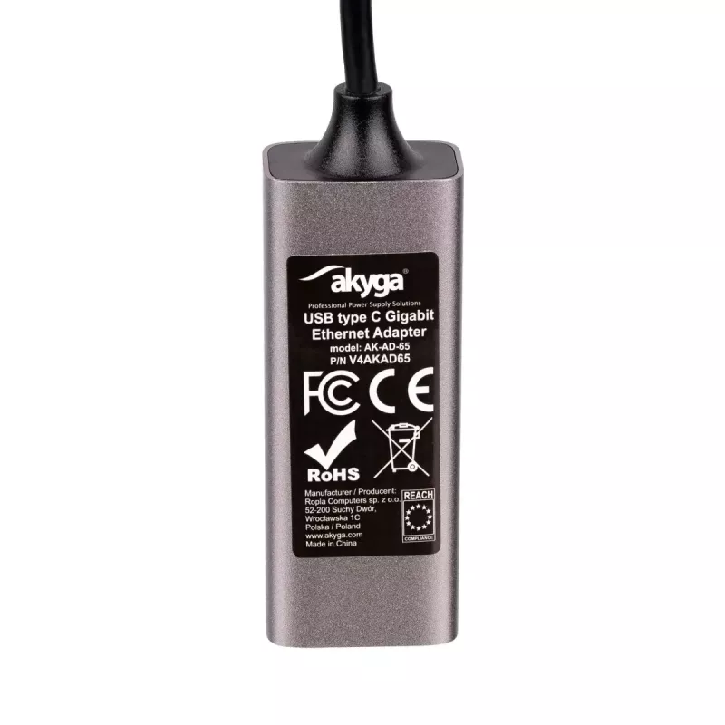 Netzwerk-zu-USB-Adapter Akyga AK-AD-65 — RJ-45 auf USB 3.2 Gen 1 (1 Gbit/s)