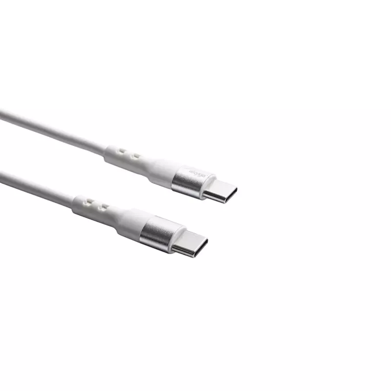 USB-C-zu-USB-C-Kabel Akyga AK-USB-41, USB 2.0, 1,8 m, weiß
