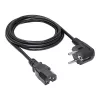 Netzkabel Akyga AK-UP-08 CEE 7/7 auf IEC C15, 1,8 m Länge
