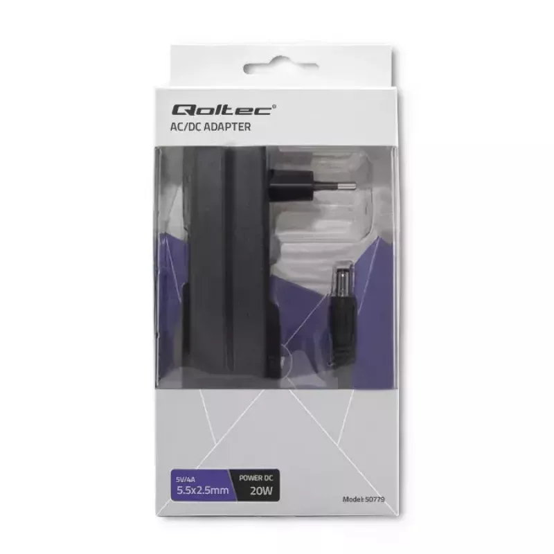 Netzteil Qoltec 50779 Indoor 20 W Schwarz
