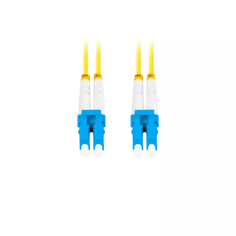 Glasfaser-Patchkabel LANBERG FO-LULU-SD11-0050-YE 5 m, G.657.A1, LC–LC, gelb