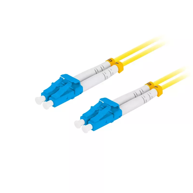 Glasfaser-Patchkabel LANBERG FO-LULU-SD11-0050-YE 5 m, G.657.A1, LC–LC, gelb