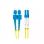 Glasfaserkabel LANBERG FO-SULU-SD11-0020-YE, 2 m, G.657.A1, SC auf LC, gelb