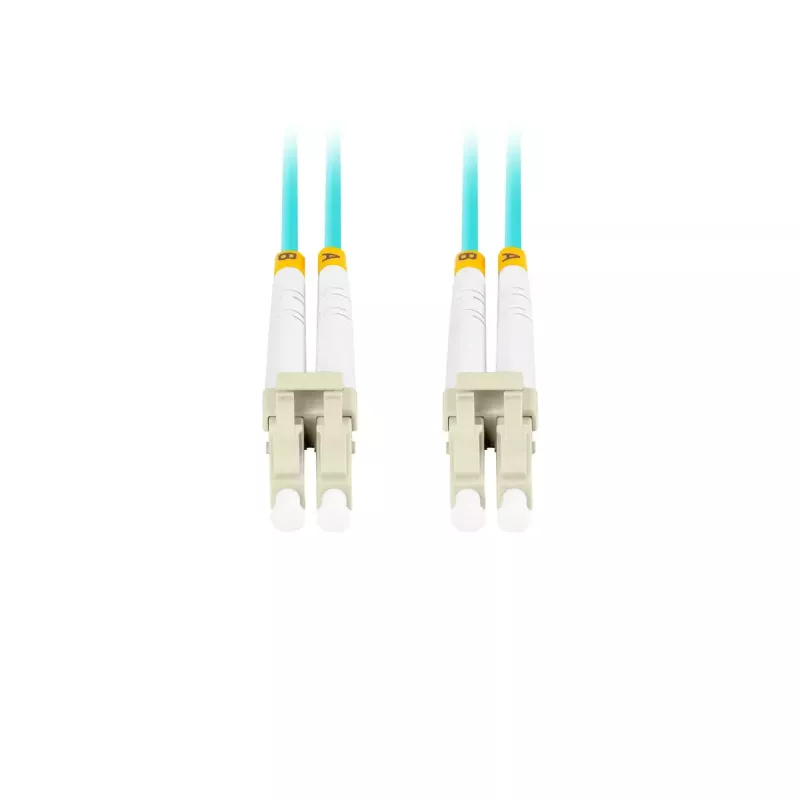 Glasfaserkabel LANBERG FO-LULU-MD31-0050-TQ, OM3, LC–LC, 5 m, Aqua